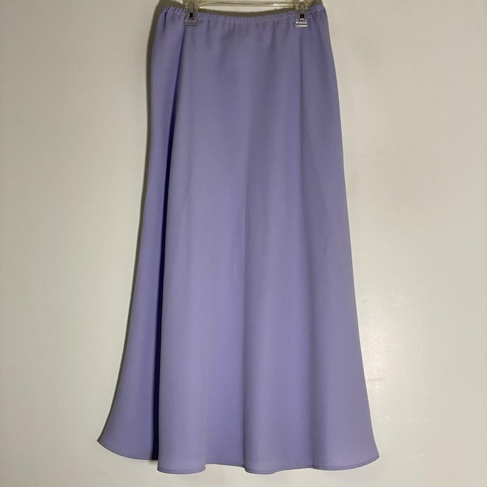 Vintage Plaza South Maxi Skirt Womens 6 Lavender Purple Y2K Fairycore 90s Modest